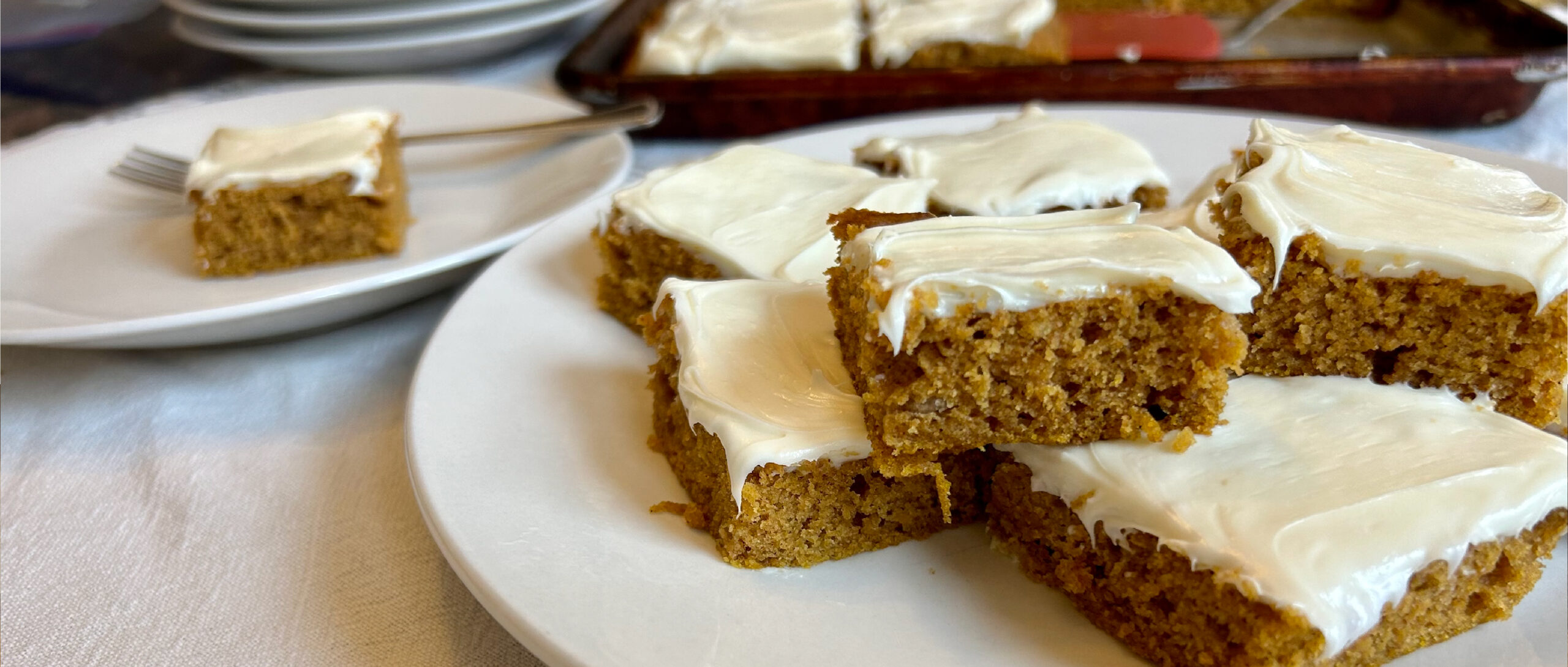 Pumpkin Bars with Cream Cheese Frosting