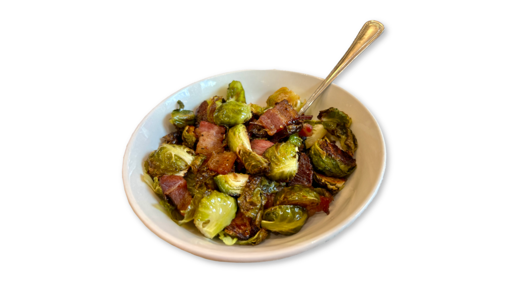 2024 Dec Maple Glazed Brussels Sprouts Recipe Header