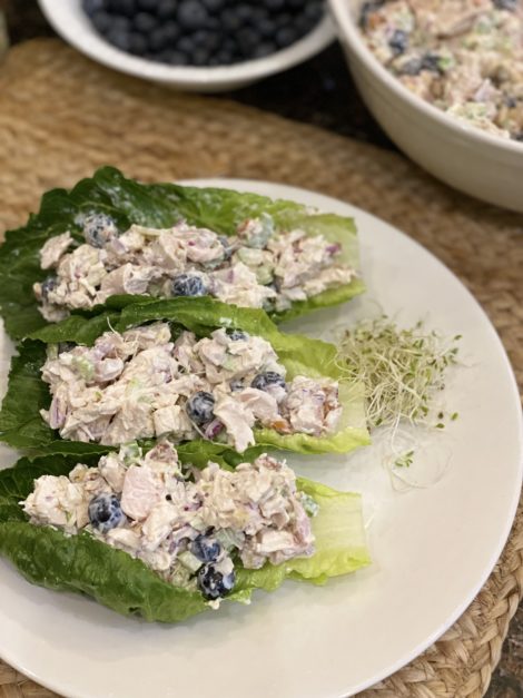 Chicken Salad in Romaine Lettuce Cups