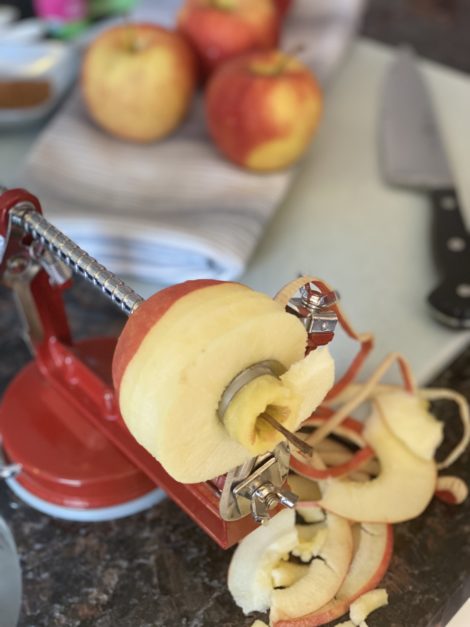 Classic Apple Crisp - Core apples