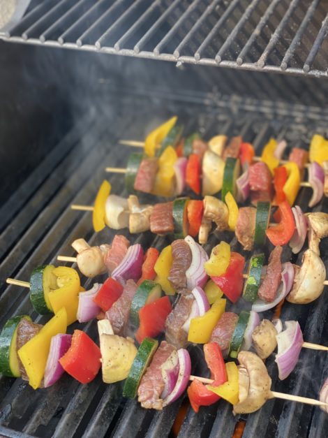 Grilling Beef Kabobs