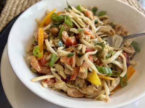 Finished Thai Noodle Salad