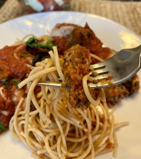Vegan Meatballs and Spaghetti