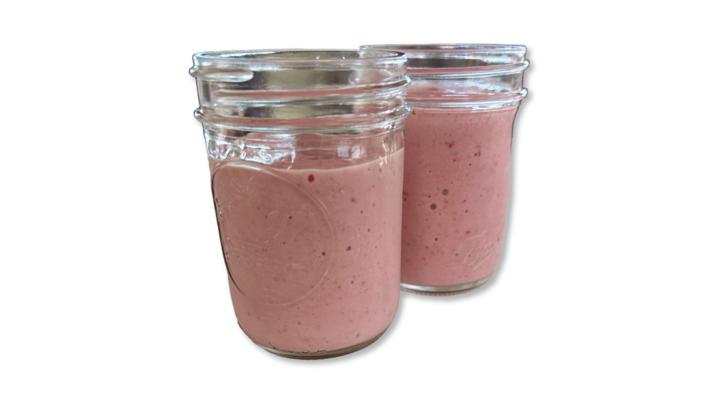 Coconut Milk Berry Smoothie Recipe Header