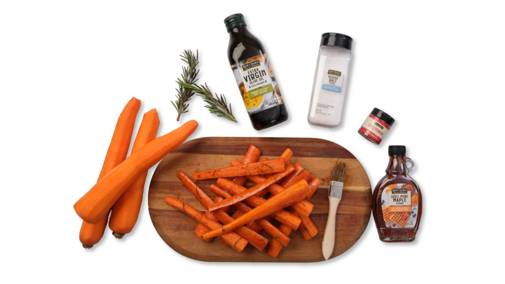 2024 Nov Oven Roasted Maple Carrots Recipe Header