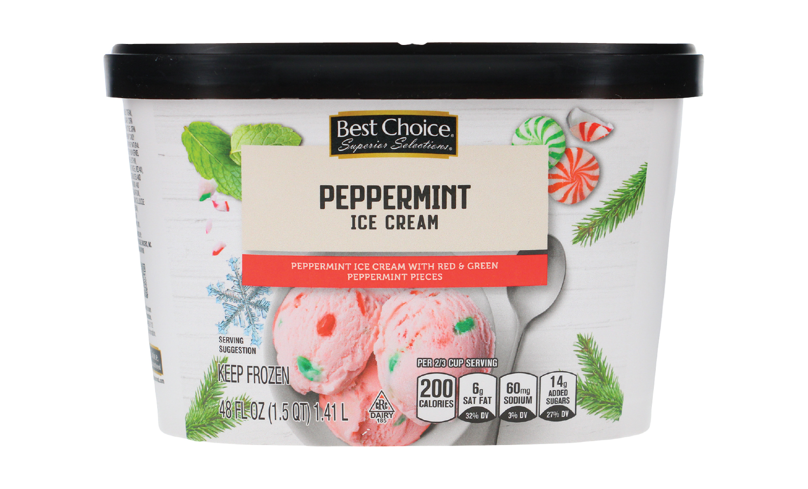 Dec 2025 Discover New Products Peppermint Ice Cream