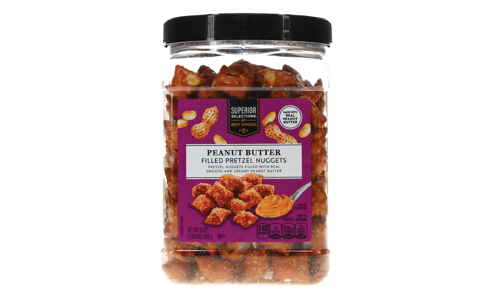 March 2026 Discover New Products Area Peanut Butter Filled Pretzel Nuggets