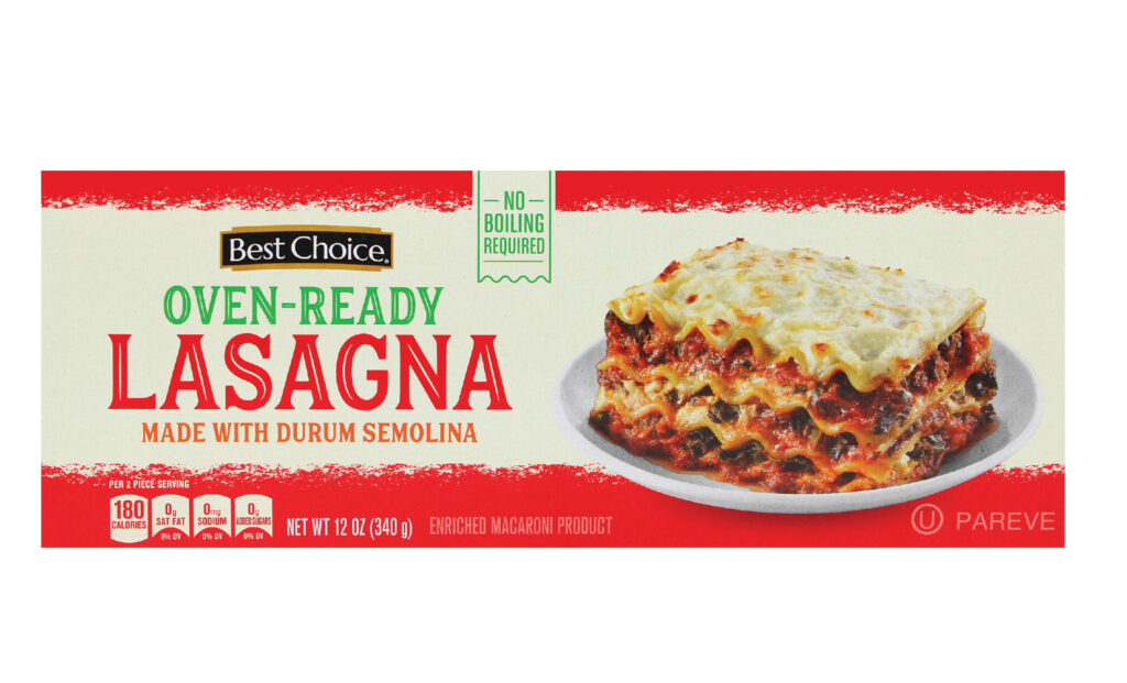 2024 Dec Discover New Products Oven Ready Lasagna